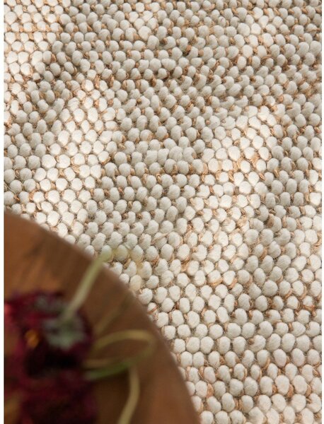 Bézs kézi szövésű gyapjúkeverék szőnyeg 200x300 cm Peas – Villeroy&Boch