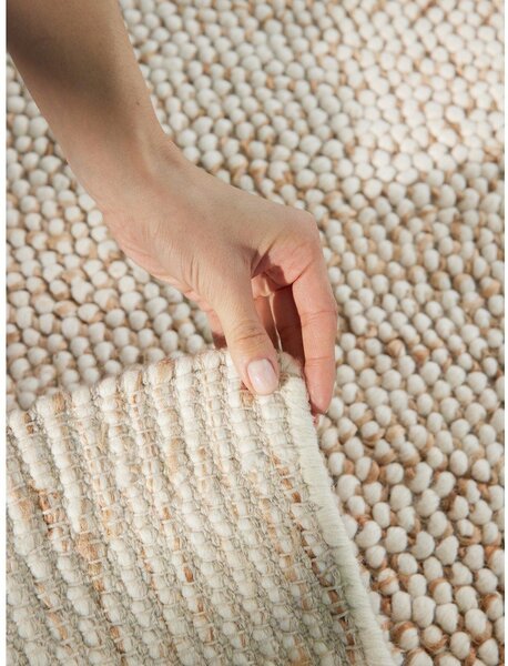 Bézs kézi szövésű gyapjúkeverék szőnyeg 200x300 cm Peas – Villeroy&Boch