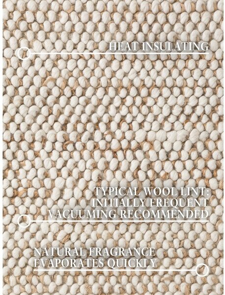 Bézs kézi szövésű gyapjúkeverék szőnyeg 200x300 cm Peas – Villeroy&Boch