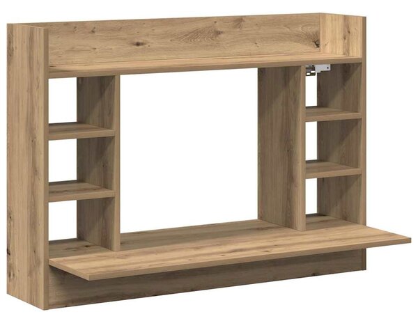 Falra szerelhető íróasztal kézműves tölgy 105 x 48 x 75 cm