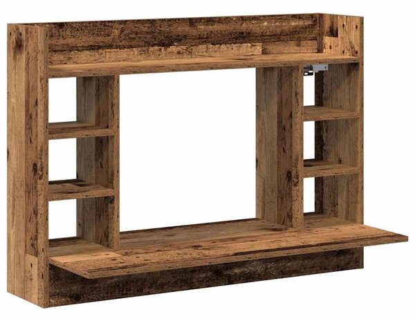 Falra szerelhető íróasztal Régi fa 105 x 48 x 75 cm Szerelt fa