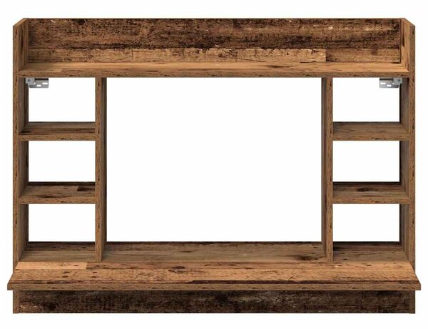 Falra szerelhető íróasztal Régi fa 105 x 48 x 75 cm Szerelt fa