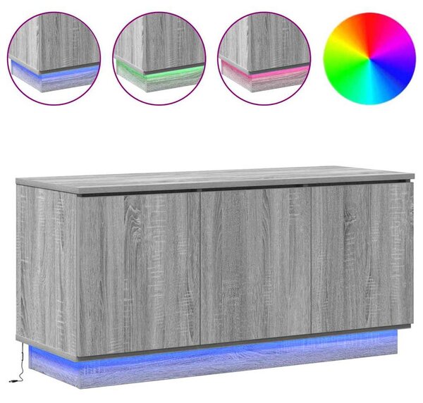 TV szekrény 100 x 38 x 49 cm Szürke Sonoma Szerelt Fa
