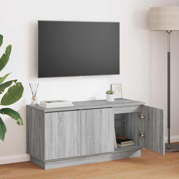 TV szekrény 100 x 38 x 49 cm Szürke Sonoma Szerelt Fa