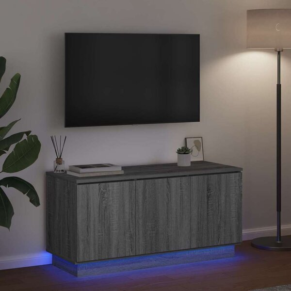 TV szekrény 100 x 38 x 49 cm Szürke Sonoma Szerelt Fa