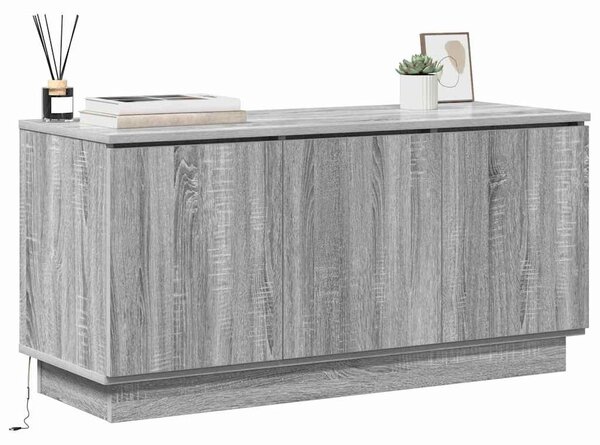 TV szekrény 100 x 38 x 49 cm Szürke Sonoma Szerelt Fa