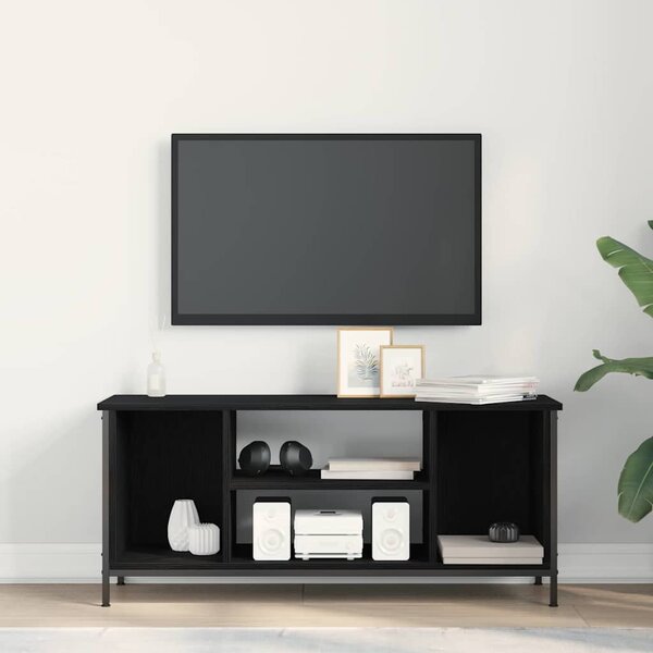 TV szekrény 102 x 35 x 45 cm Fekete tölgy Szerelt Fa