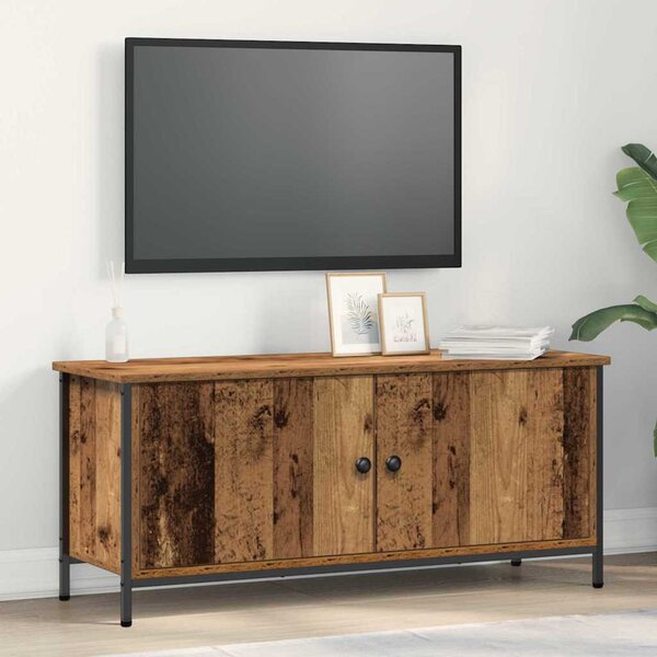 TV szekrény 100 x 35 x 45 cm Öreg fa Szerelt Fa