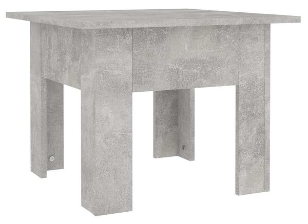 Betonszürke szerelt fa dohányzóasztal 55 x 55 x 42 cm