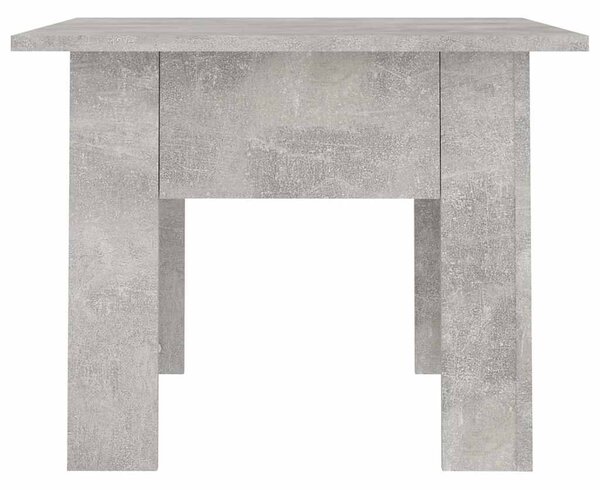 Betonszürke szerelt fa dohányzóasztal 55 x 55 x 42 cm