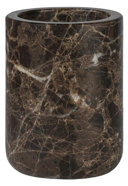 Barna márvány fogkefetartó pohár Marble – Mette Ditmer Denmark