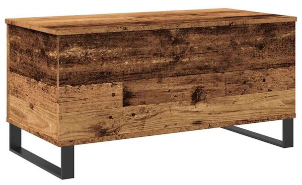 Antik fa színű szerelt fa dohányzóasztal 90 x 44,5 x 45 cm