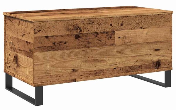 Antik fa színű szerelt fa dohányzóasztal 90 x 44,5 x 45 cm