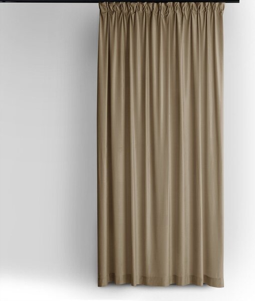 Bézs bársony dimout (részleges sötétítő) függöny 140x250 cm Velto – Filumi