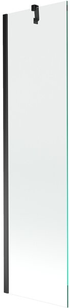 Mexen Next, kádparaván 1 szárny 50 x 150 cm, fix szárny, 6 mm átlátszó üveg, fekete profil, 895-050-000-00-00-70