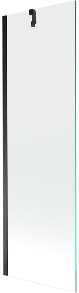Mexen Next, kádparaván 1 szárny 60 x 150 cm, fix szárny, 6 mm átlátszó üveg, fekete profil, 895-060-000-00-00-70