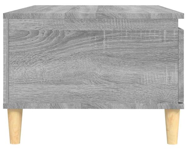 Szürke sonoma színű szerelt fa dohányzóasztal 90 x 50 x 36,5 cm