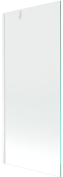 Mexen Next, kádparaván 1 szárny 80 x 150 cm, fix szárny, 6 mm átlátszó üveg, fehér profil, 895-080-000-00-00-20