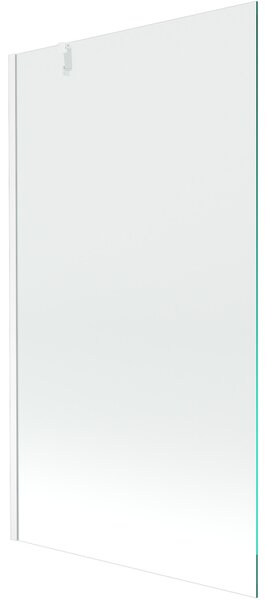 Mexen Next, kádparaván 1 szárny 90 x 150 cm, fix szárny, 6 mm átlátszó üveg, fehér profil, 895-090-000-00-00-20
