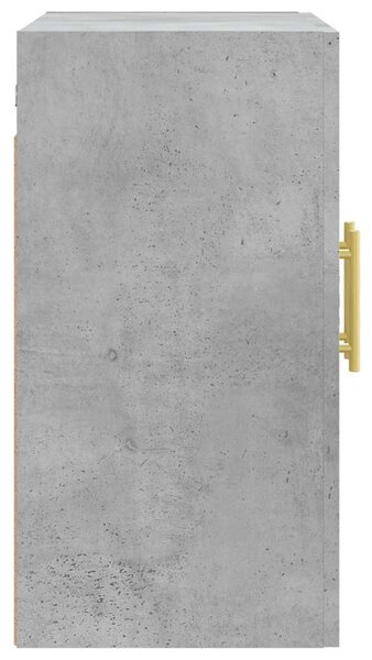 Betonszürke szerelt fa faliszekrény 60 x 31 x 60 cm