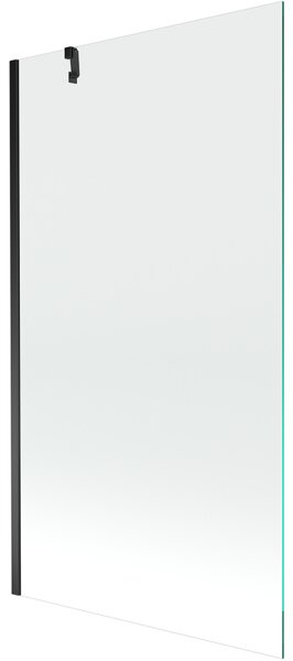 Mexen Next, kádparaván 1 szárny 90 x 150 cm, fix szárny, 6 mm átlátszó üveg, fekete profil, 895-090-000-00-00-70