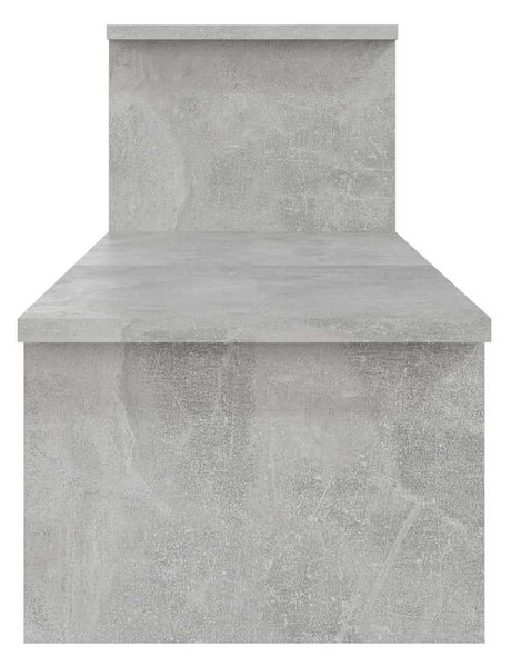 Betonszürke szerelt fa TV-szekrény 180 x 30 x 43 cm