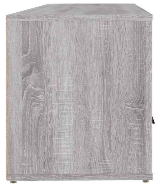Szürke sonoma színű szerelt fa TV-szekrény 100 x 35 x 40 cm