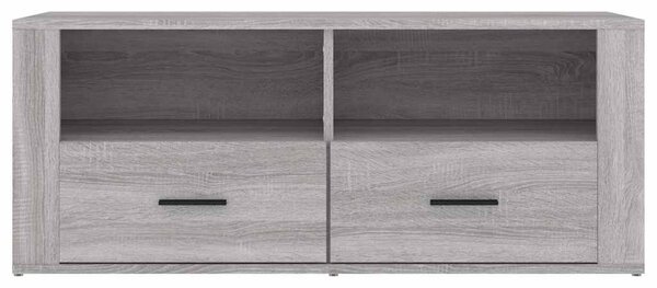 Szürke sonoma színű szerelt fa TV-szekrény 100 x 35 x 40 cm