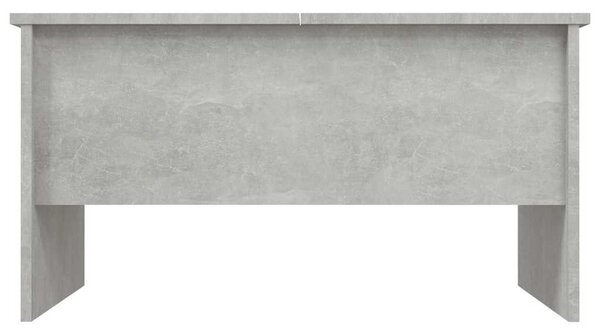 Betonszürke szerelt fa dohányzóasztal 80 x 50 x 42,5 cm