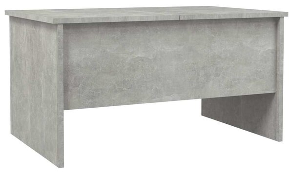 Betonszürke szerelt fa dohányzóasztal 80 x 50 x 42,5 cm