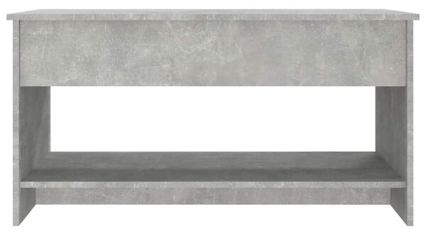 Betonszürke szerelt fa dohányzóasztal 102x50x52,5 cm