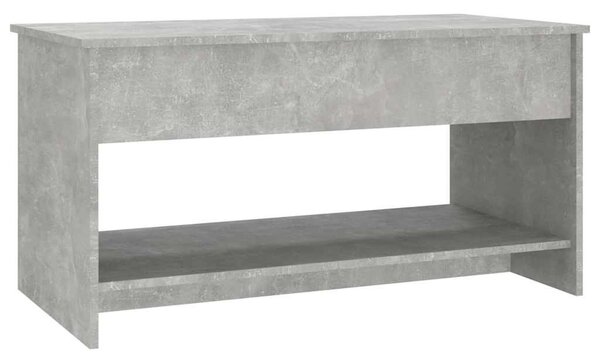 Betonszürke szerelt fa dohányzóasztal 102x50x52,5 cm