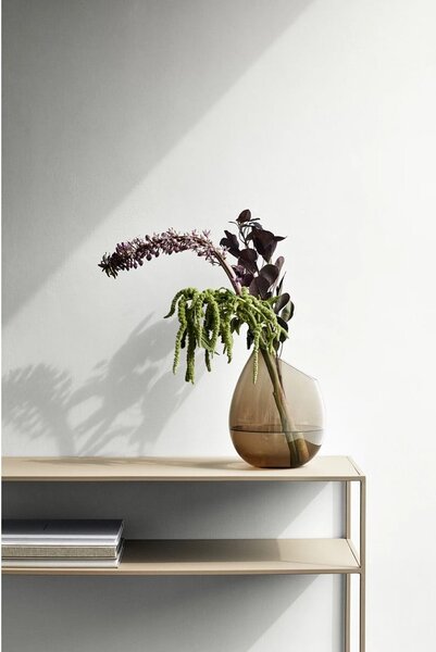 Bézs fém konzolasztal 35x85 cm Fera – Blomus