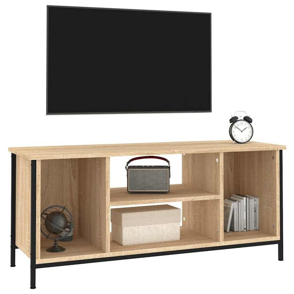 Sonoma tölgyszínű szerelt fa TV-szekrény 102x35x45 cm
