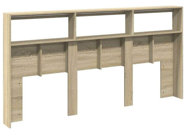 VidaXL sonoma tölgy színű áthidalószekrény LED-ekkel 200 x 17 x 102 cm