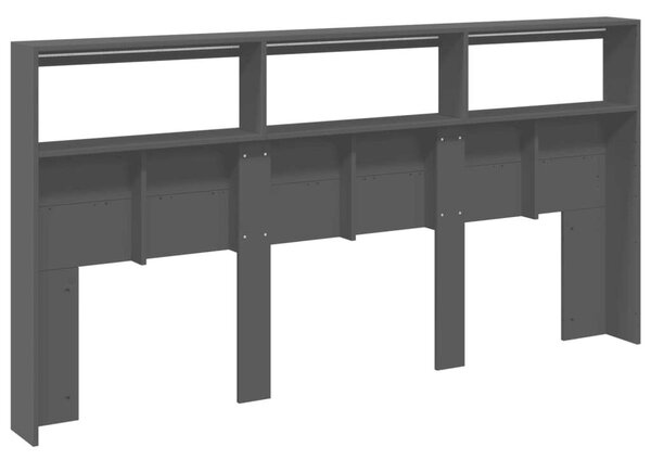 VidaXL Áthidalószekrény - Fekete - 200x17x102 cm