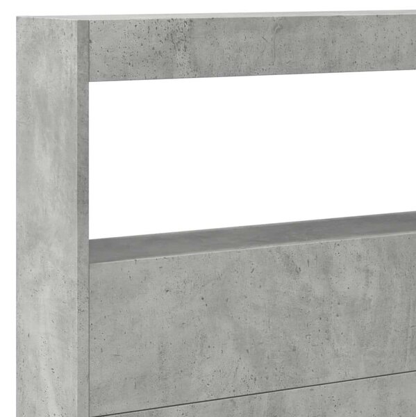 VidaXL Áthidalószekrény - LED Világítás - Betonszürke - 220cm