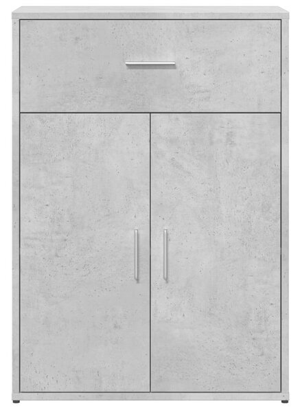 VidaXL betonszürke szerelt fa tálalószekrény 60 x 30 x 84 cm