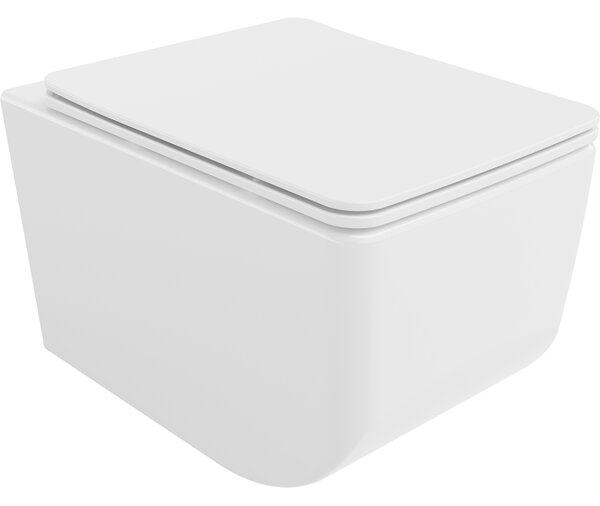 Mexen Vera Rimless WC csésze lassan záródó slim duroplast üléssel, fehér - 30164000