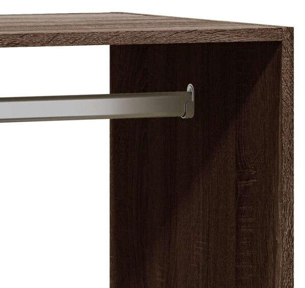VidaXL szürke sonoma színű szerelt fa ruhásszekrény 77 x 48 x 102 cm