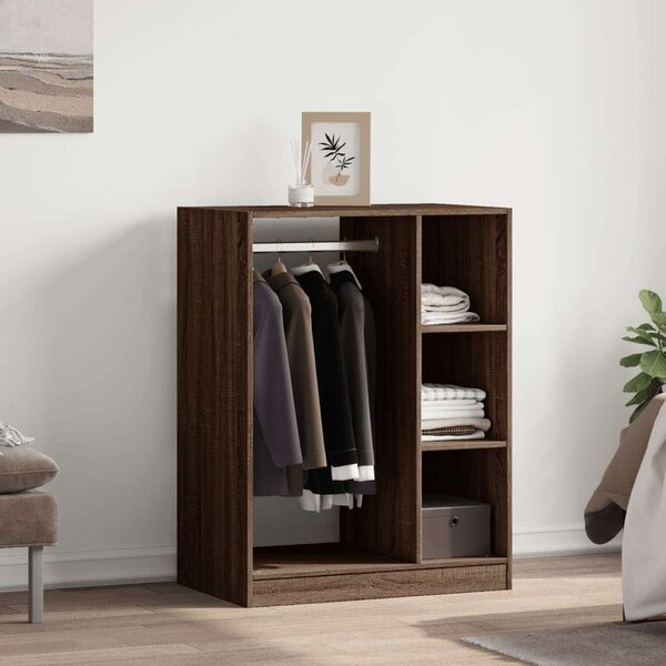 VidaXL szürke sonoma színű szerelt fa ruhásszekrény 77 x 48 x 102 cm