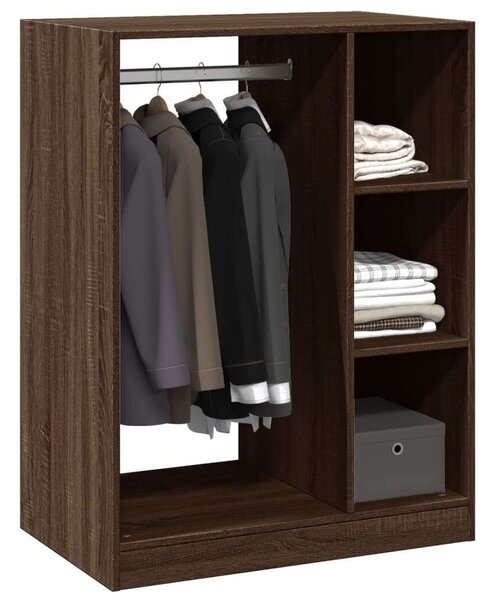 VidaXL szürke sonoma színű szerelt fa ruhásszekrény 77 x 48 x 102 cm