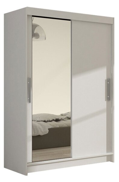 Gardróbszekrény Closico Pacron VI, Laminált forgácslap, 200x120x58cm, Fehér
