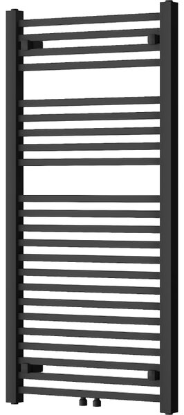 Mexen Pluton fürdőszobai radiátor 1200 x 600 mm, 726 W, fekete - W106-1200-600-00-70