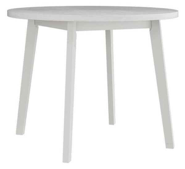 Asztal Victorville 128, 75cm, Fehér, Bükkfa