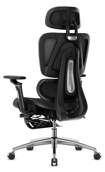 Premium Ergonomikus irodai szék kényelmes irodai szék, állítható magasság, lábtámasz, fekete
