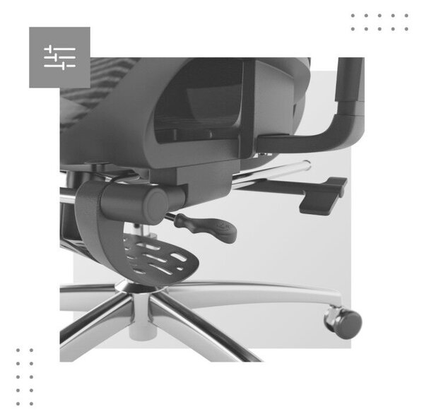 Premium Ergonomikus irodai szék kényelmes irodai szék, állítható magasság, lábtámasz, fekete
