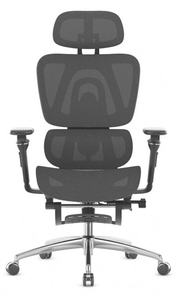 Premium Ergonomikus irodai szék kényelmes irodai szék, állítható magasság, lábtámasz, fekete