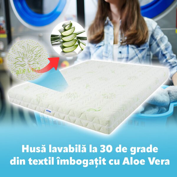 Saltea Super Ortopéd Matrac - Aloe Vera - 140x200 cm
