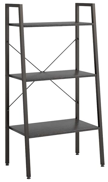 3 szintes fekete állópolc 56 x 35 x 108 cm